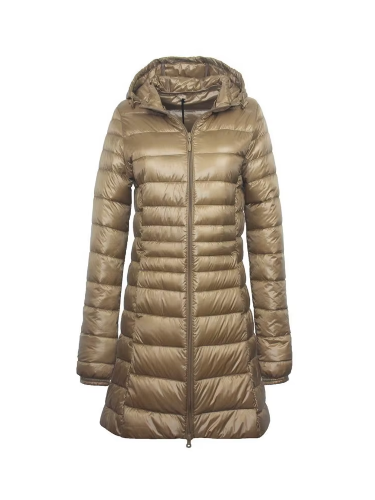 Women's Long Quilted Jacket Down Padded Lightweight Winter