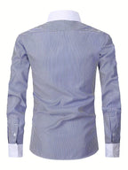 Mens Mandarin Collar Shirt