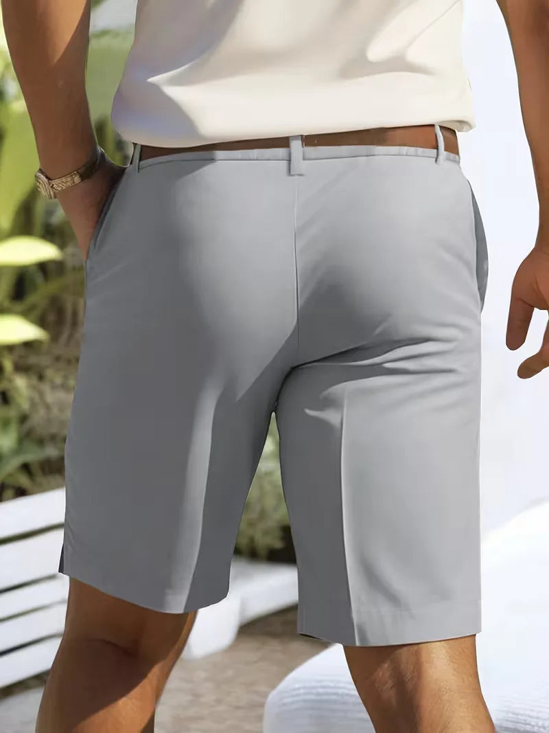 Mens Straight Leg Shorts Side Pockets