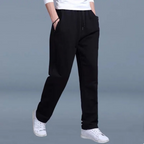 Men's Sweatpants With Elastic Waist And Straight Leg