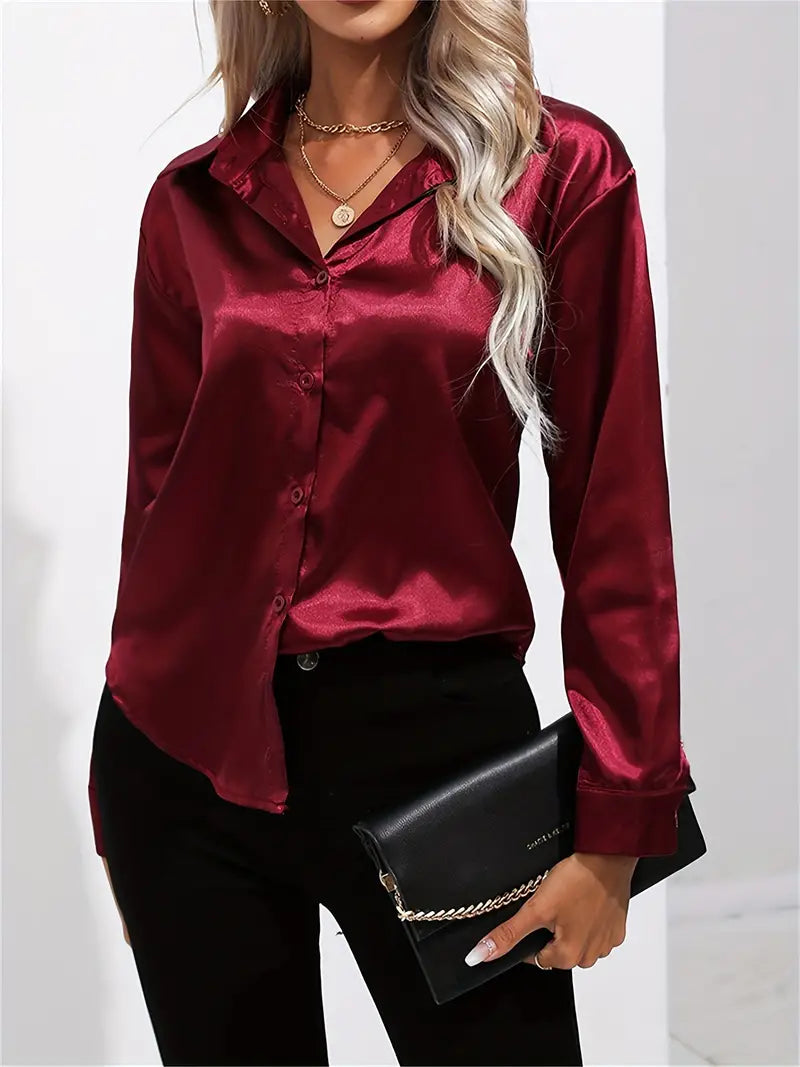 Elegant Satin Blouse