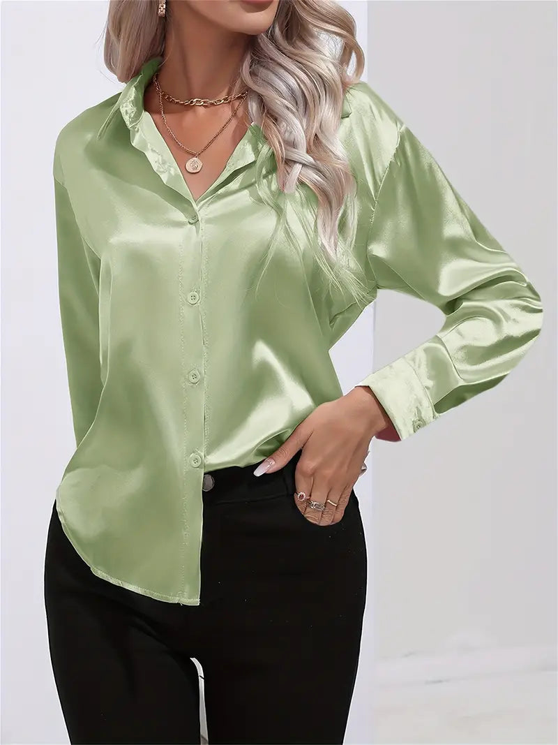 Elegant Satin Blouse