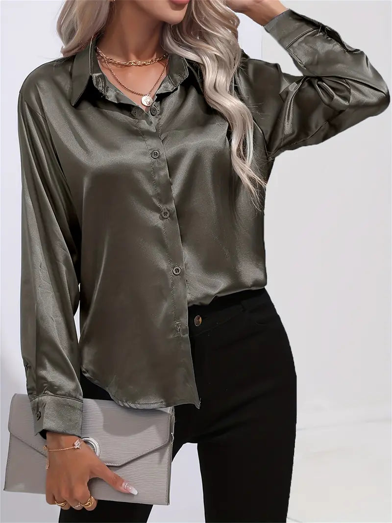 Elegant Satin Blouse