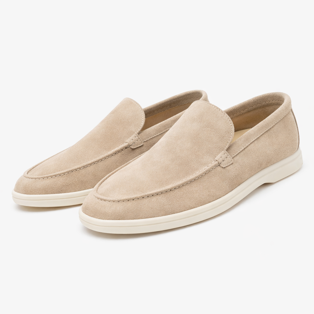 Mens Suede Look Loafer