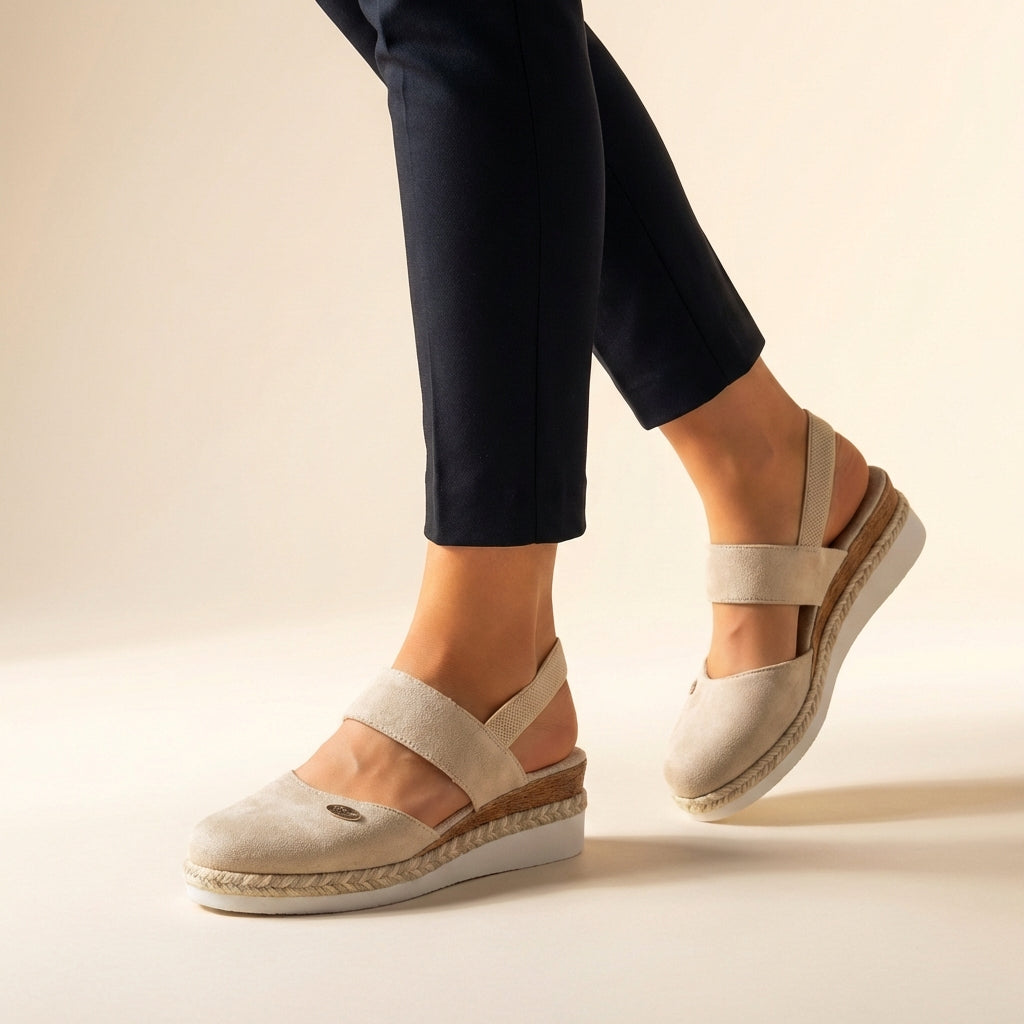 Orthopedic Espadrille Platform Sandals Cushioned