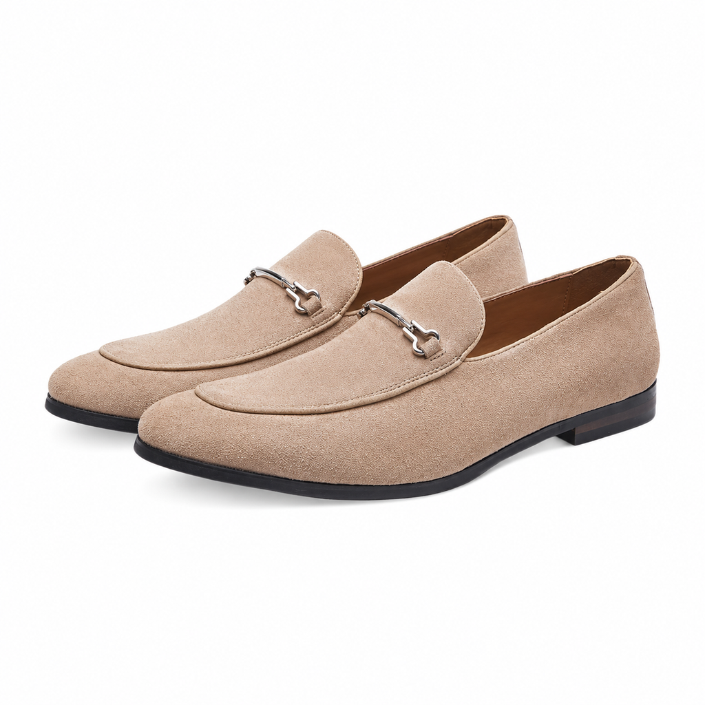 Mens Leather Loafer Round Toe