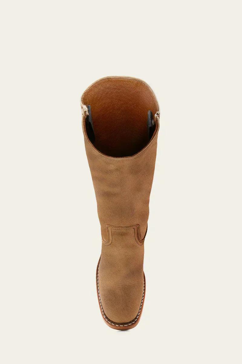 Riding Boots Leather Knee High Block Heel Round Toe Classic