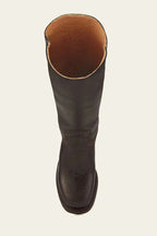 Riding Boots Leather Knee High Block Heel Round Toe Classic