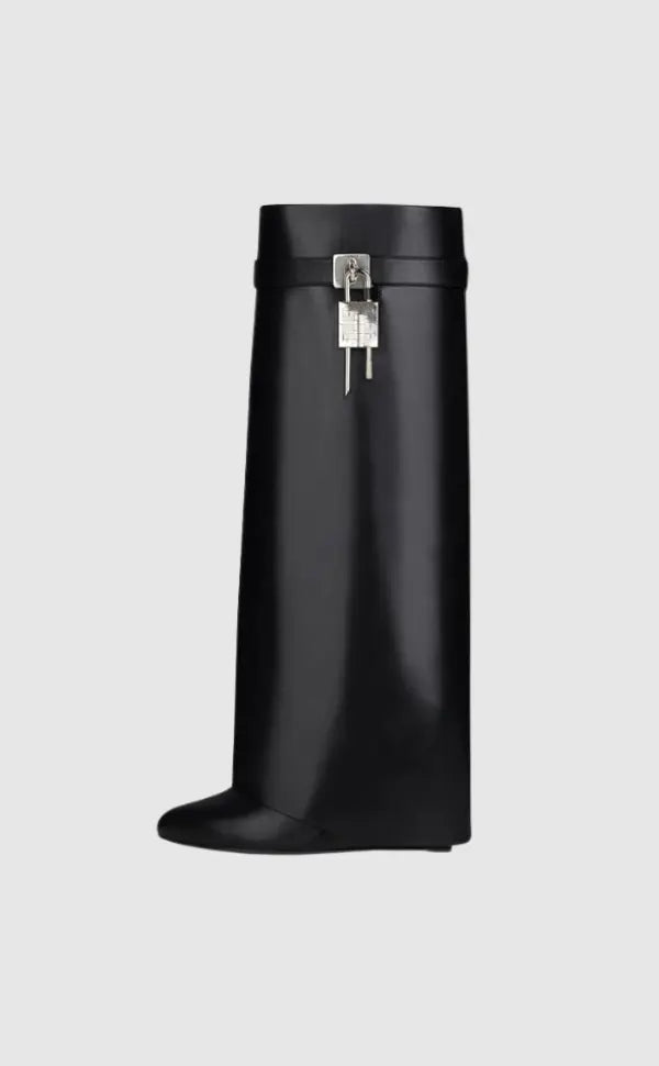 Wedge Boots Ankle Vegan Leather Block Heel Zip Up Fall