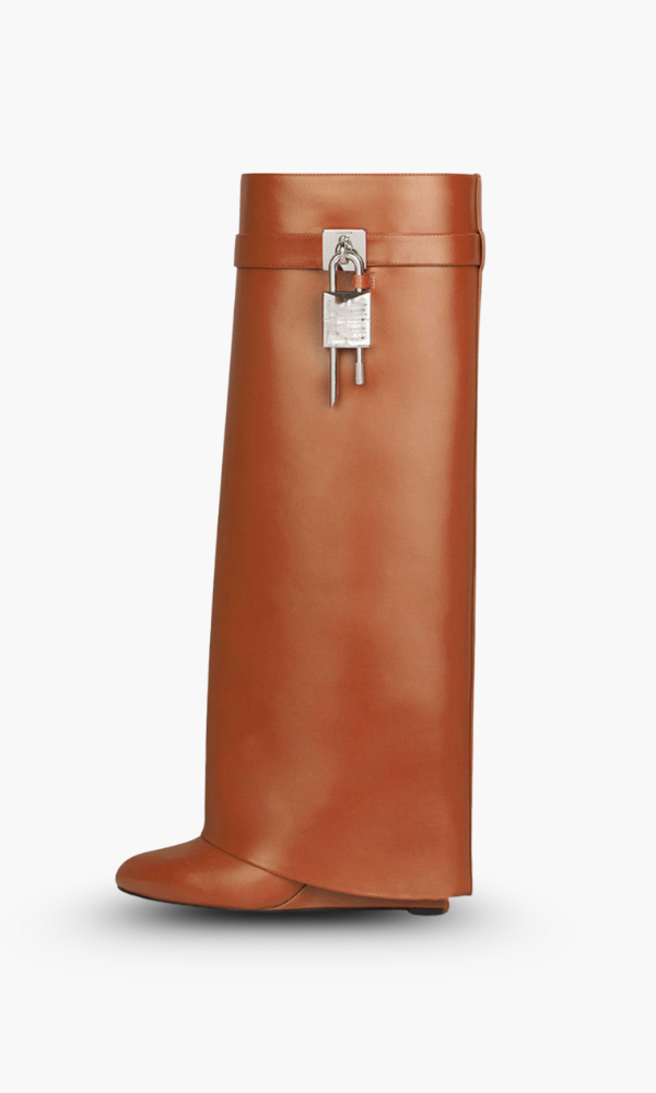 Wedge Boots Ankle Vegan Leather Block Heel Zip Up Fall