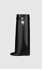 Wedge Boots Ankle Vegan Leather Block Heel Zip Up Fall