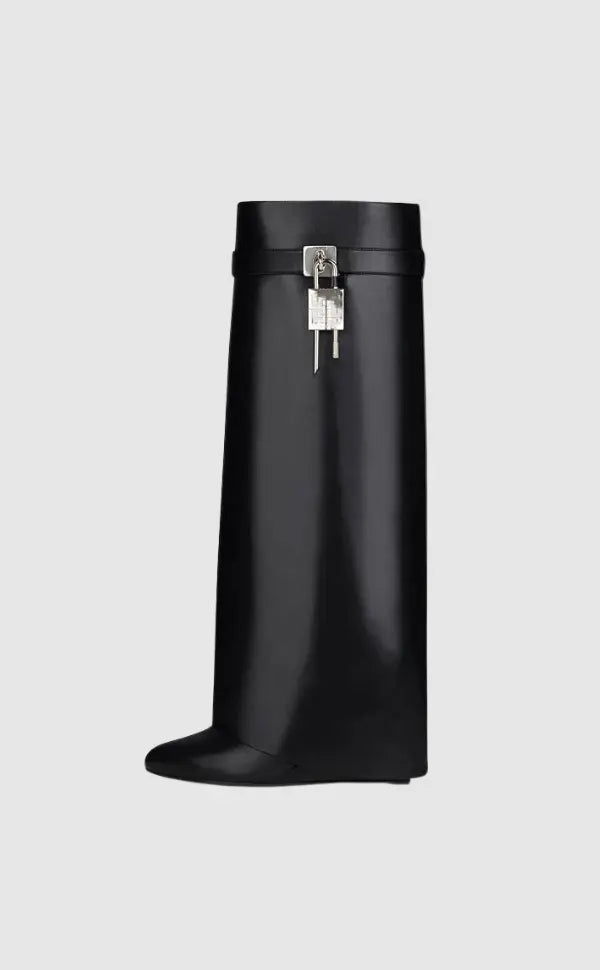 Wedge Boots Ankle Vegan Leather Block Heel Zip Up Fall