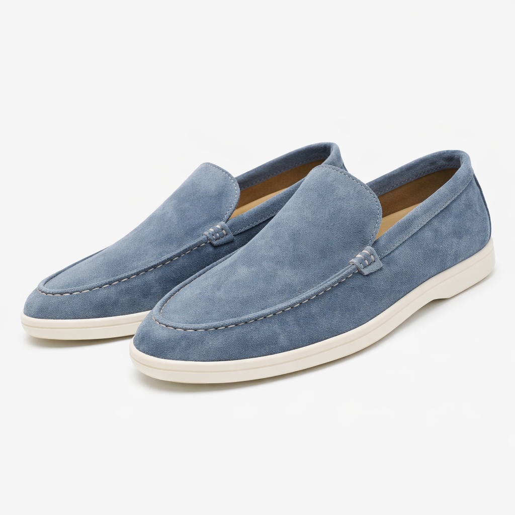 Mens Suede Look Loafer