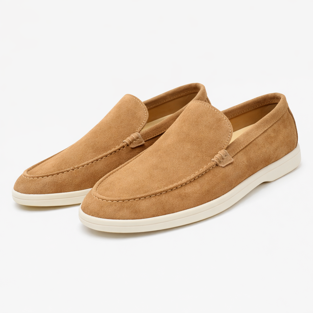 Mens Suede Look Loafer