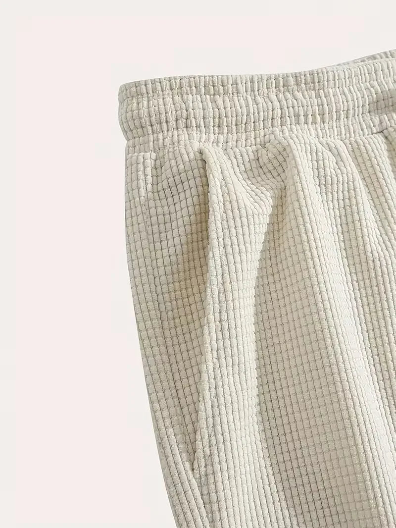 Mens Casual Drawstring Shorts Side Pockets