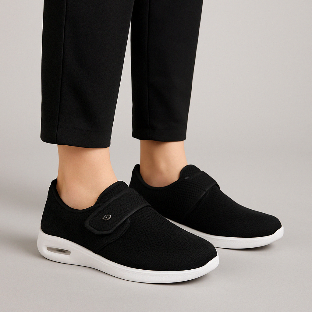 Men's Slip-On Shoes With Velcro Strap And Comfort Sole For Everyday Wear