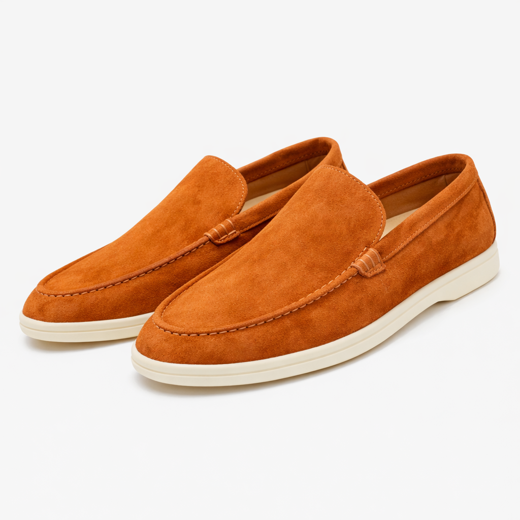 Mens Suede Look Loafer