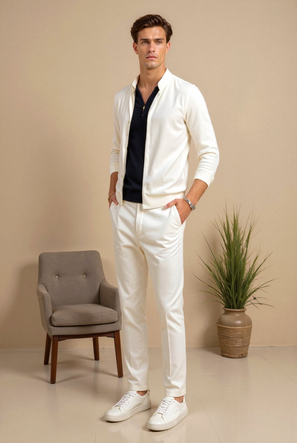 Minimalistische witte sneakers – Perfect voor elke gelegenheid