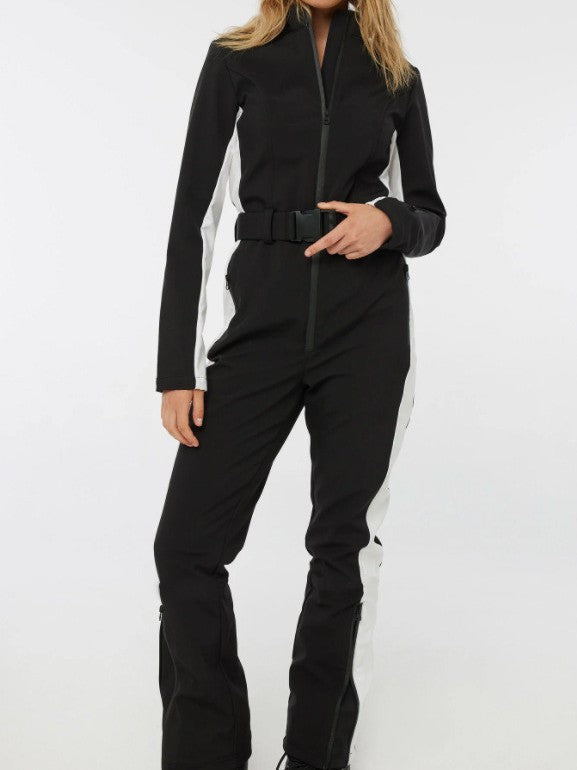 Women's Ski Suit Two Piece Zip Up High Waist Winter Set