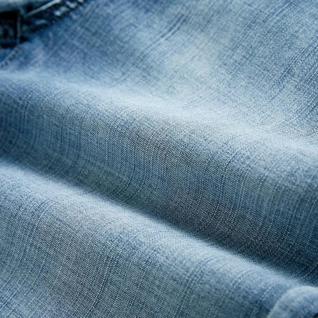 Mens Denim Shorts Five Pocket Zip Fly
