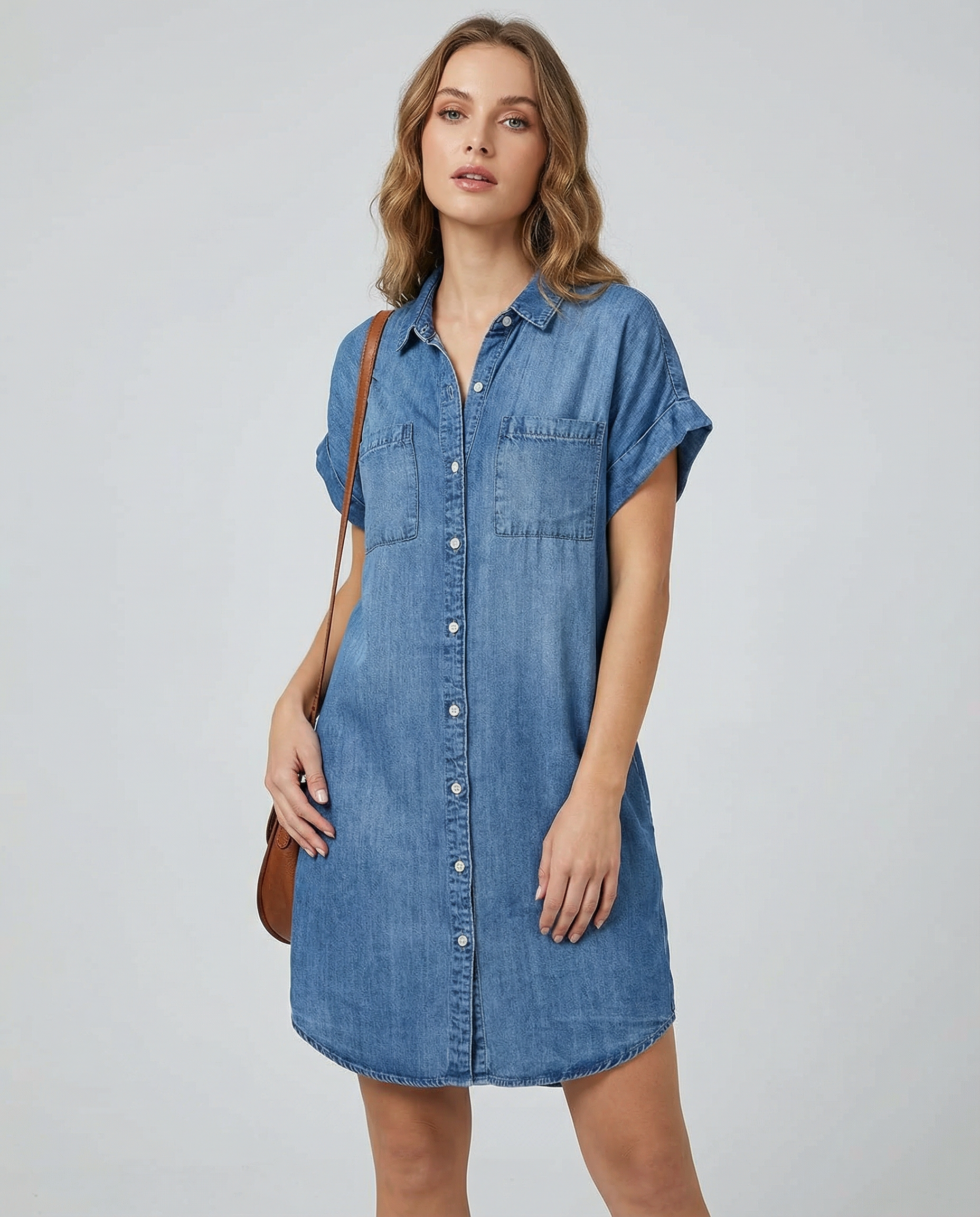 Denim Shirt Dress Relaxed Fit