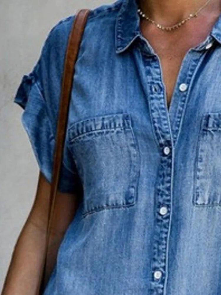 Denim Shirt Dress Relaxed Fit