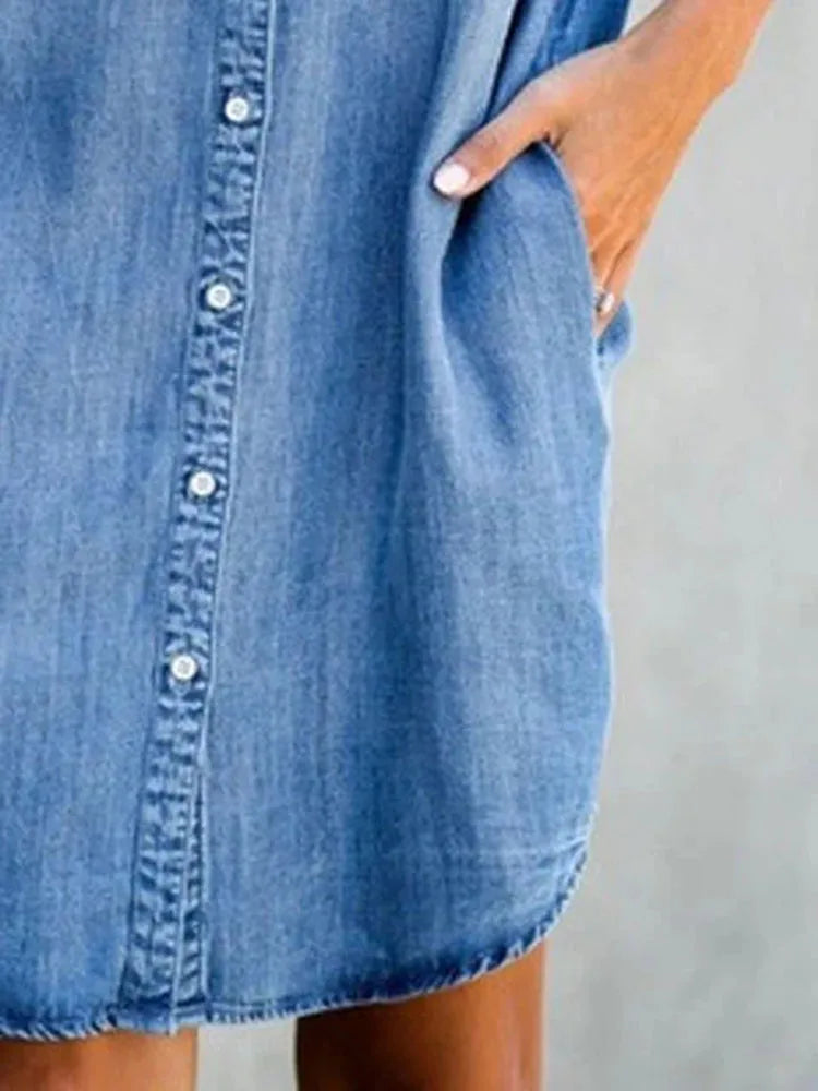 Denim Shirt Dress Relaxed Fit