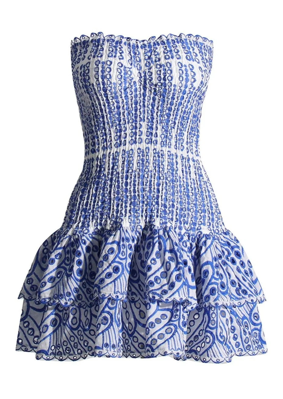 Blue Summer Mini Dress