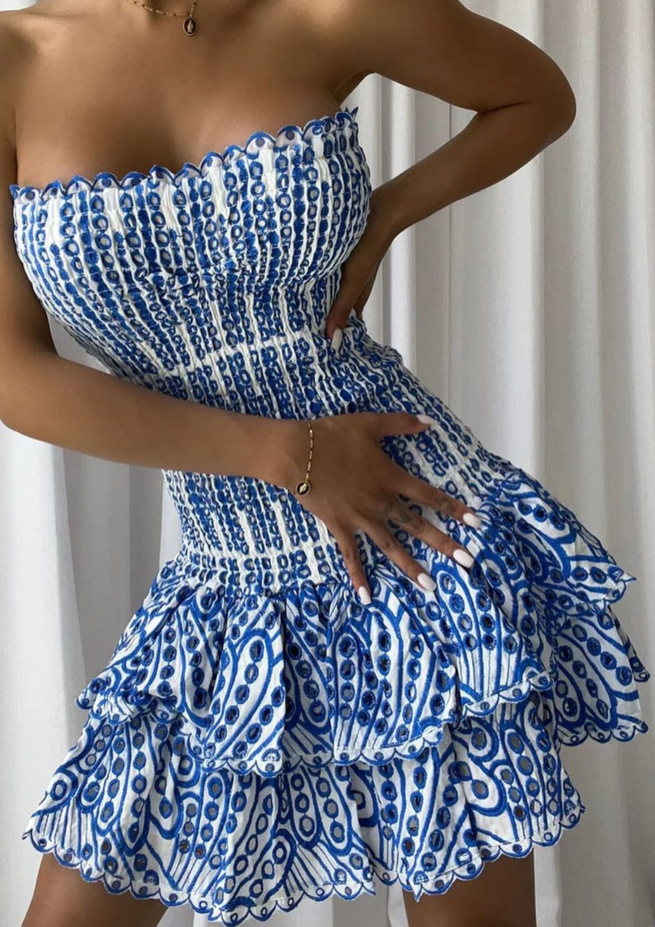 Blue Summer Mini Dress