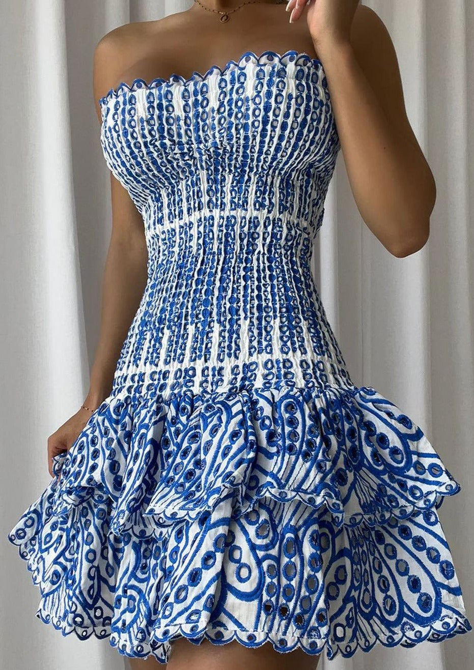 Blue Summer Mini Dress