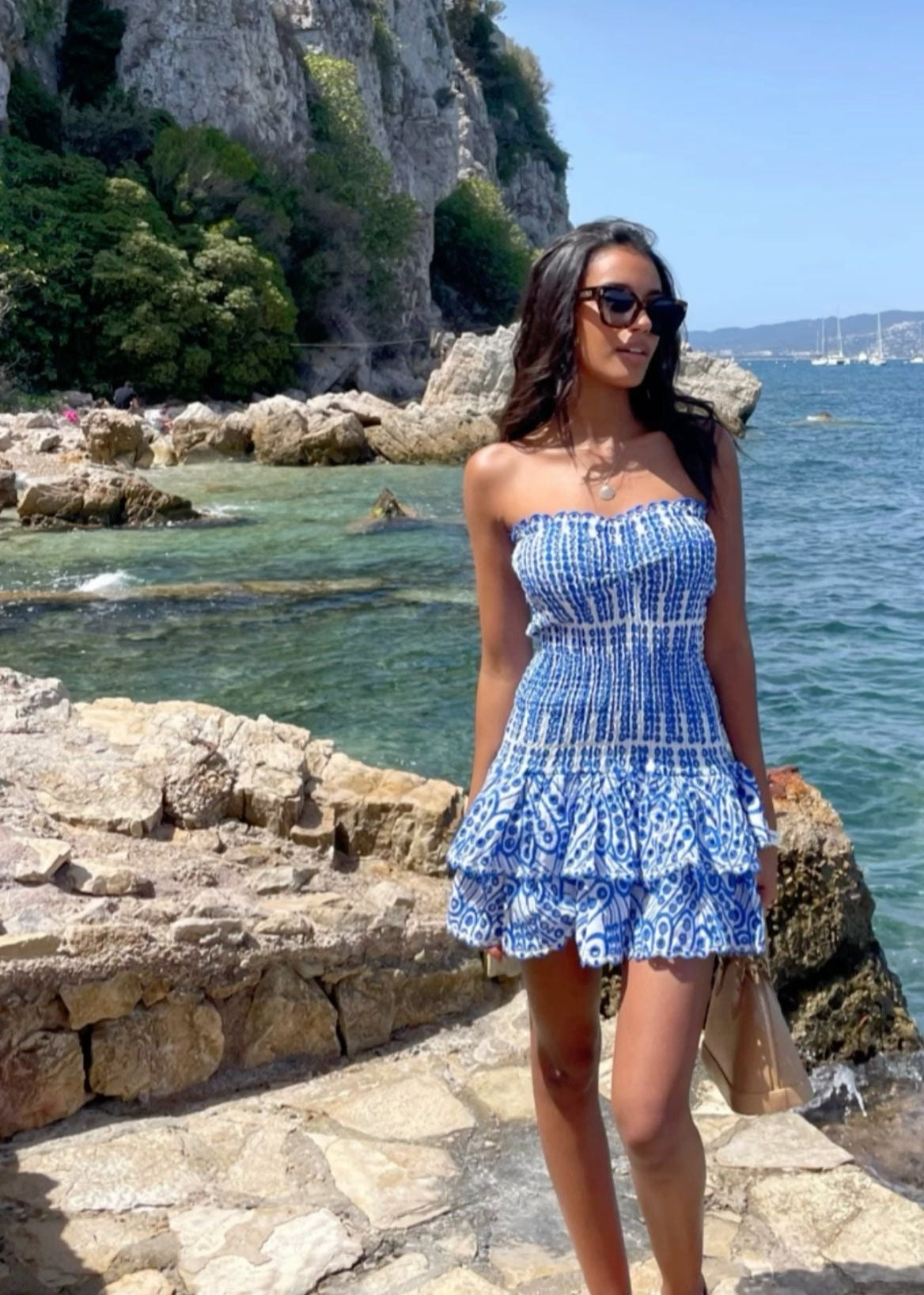 Blue Summer Mini Dress