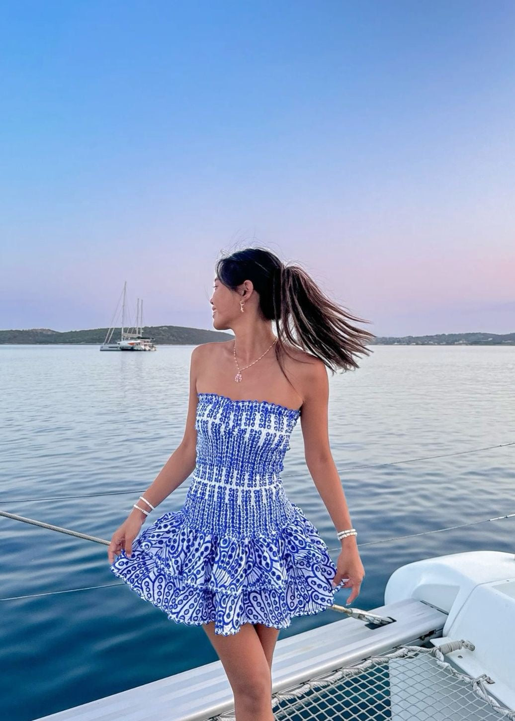 Blue Summer Mini Dress