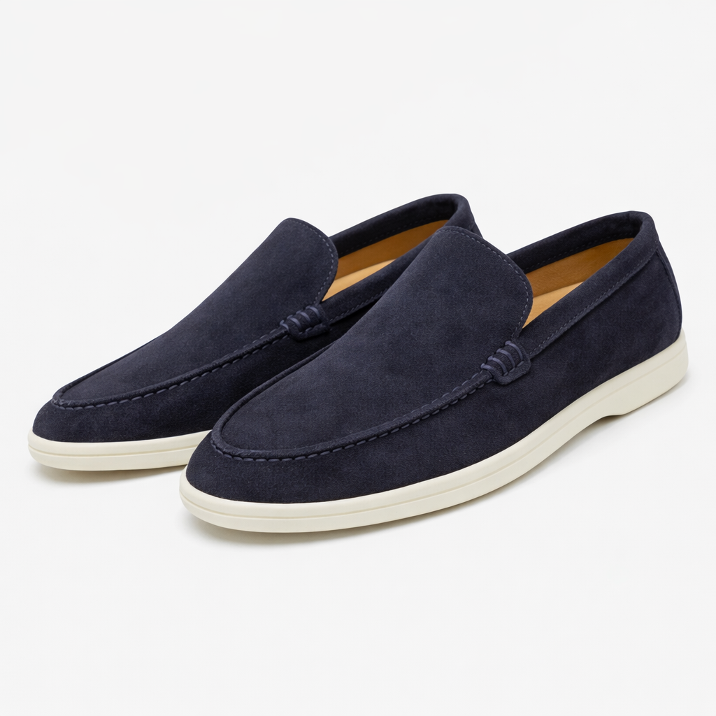 Mens Suede Look Loafer
