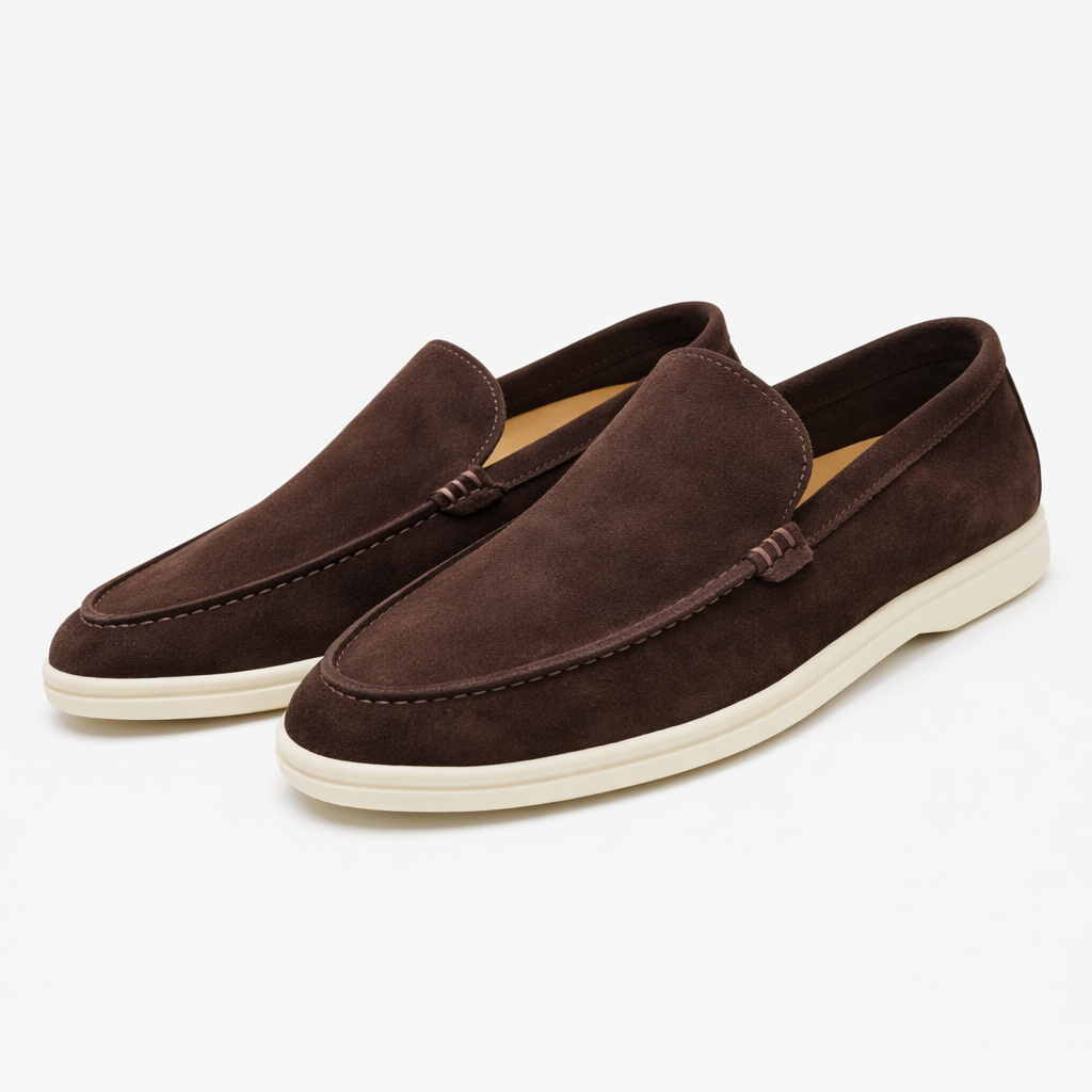 Mens Suede Look Loafer