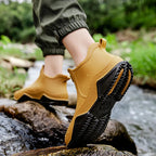 Waterproof Ankle Boots Slip Resistant Pull On Rain Chelsea