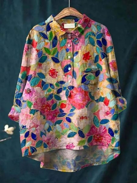 Floral Blouse Relaxed Fit