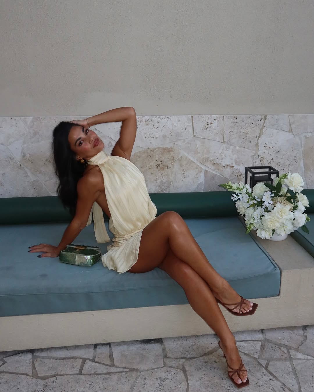 Halter Summer Party Mini Dress