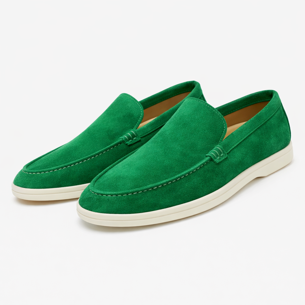 Mens Suede Look Loafer