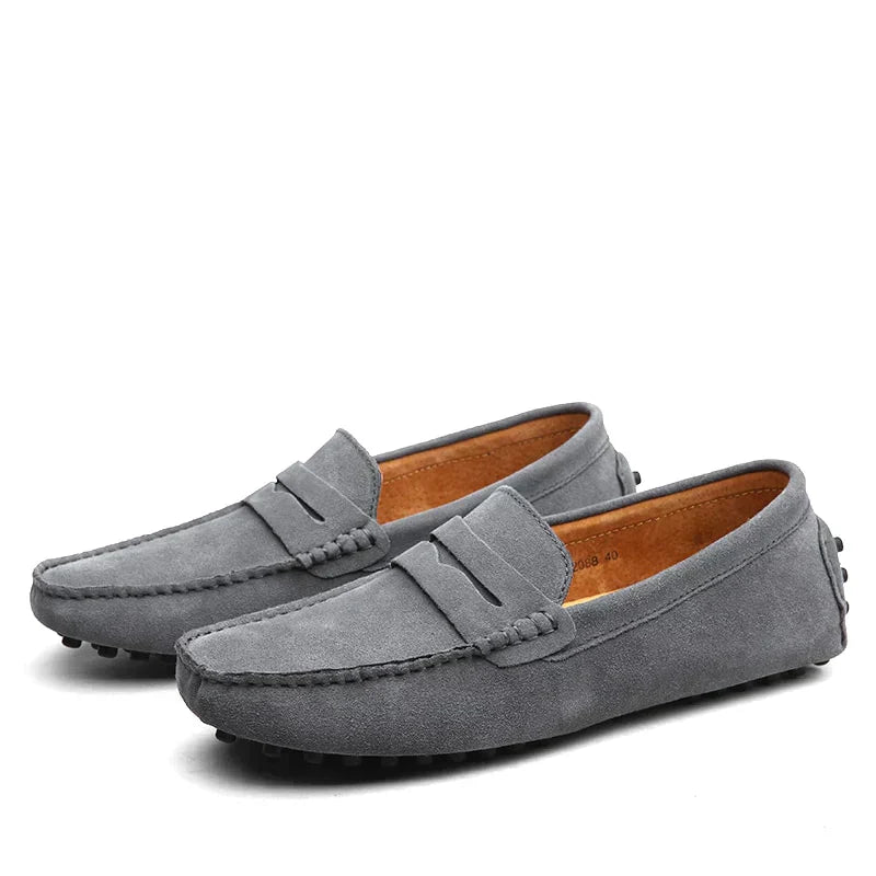 Mens Suede Loafer Italian Style Five Color
