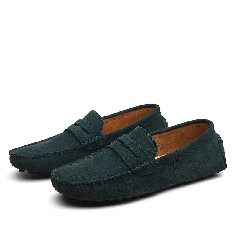Mens Suede Loafer Italian Style Five Color
