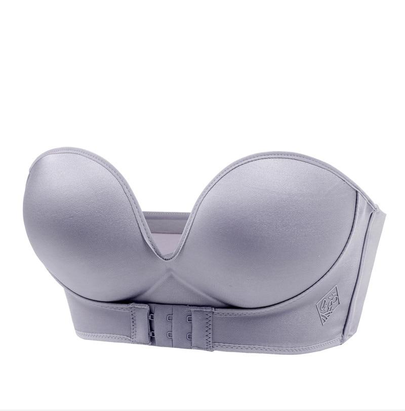 Womens Strapless Push Up Bra