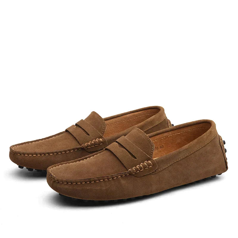 Mens Suede Loafer Italian Style Five Color