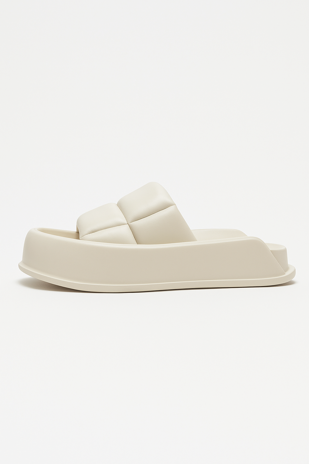 Sheepskin Leather Platform Sandals
