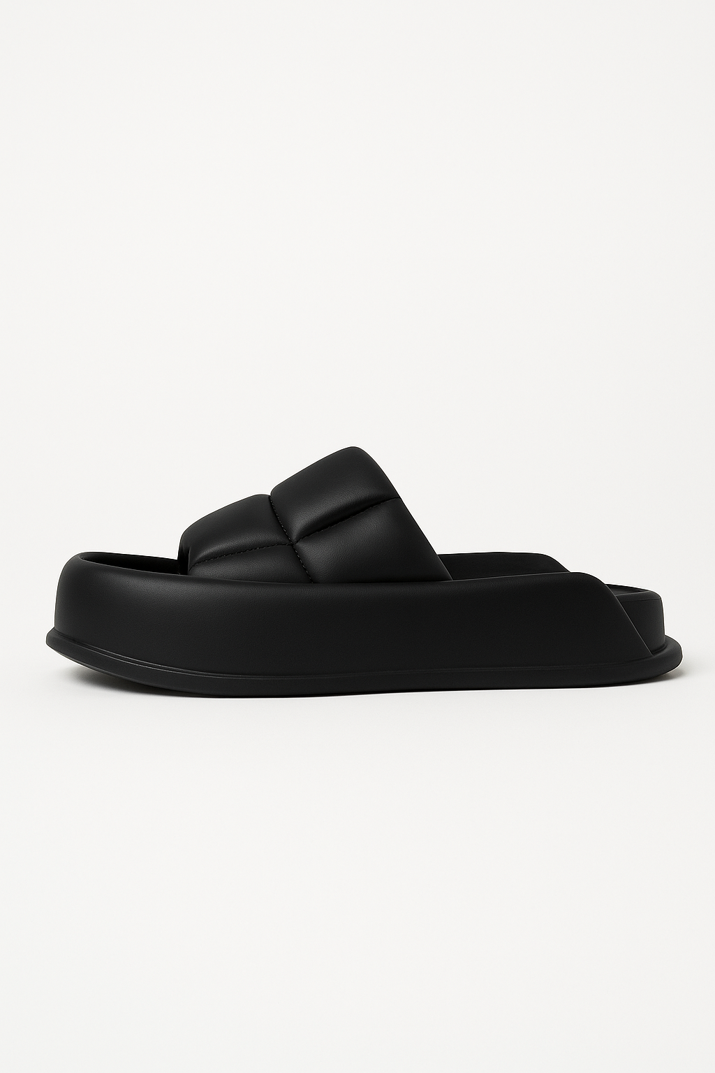 Sheepskin Leather Platform Sandals