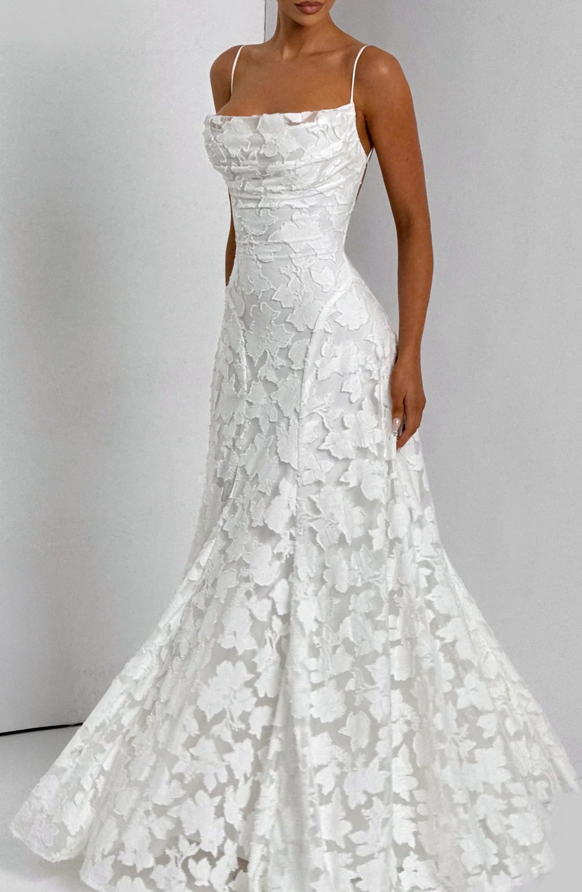 Floral Sleeveless Maxi Wedding Guest Dress