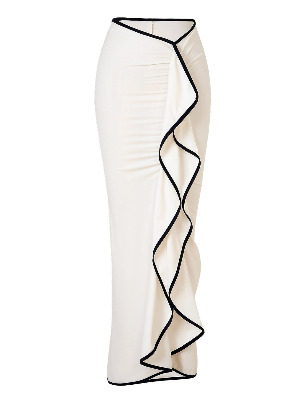 Contrasting Three-Piece Bikini Cover-Up