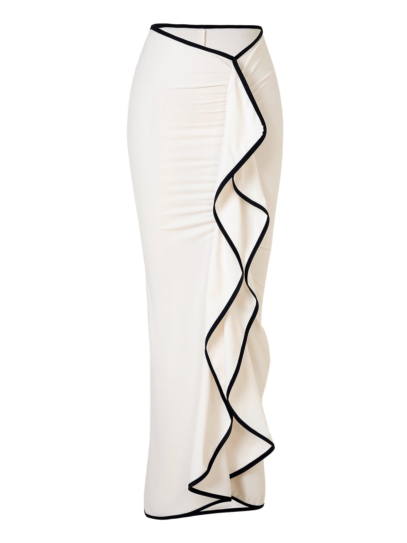 Contrasting Three-Piece Bikini Cover-Up