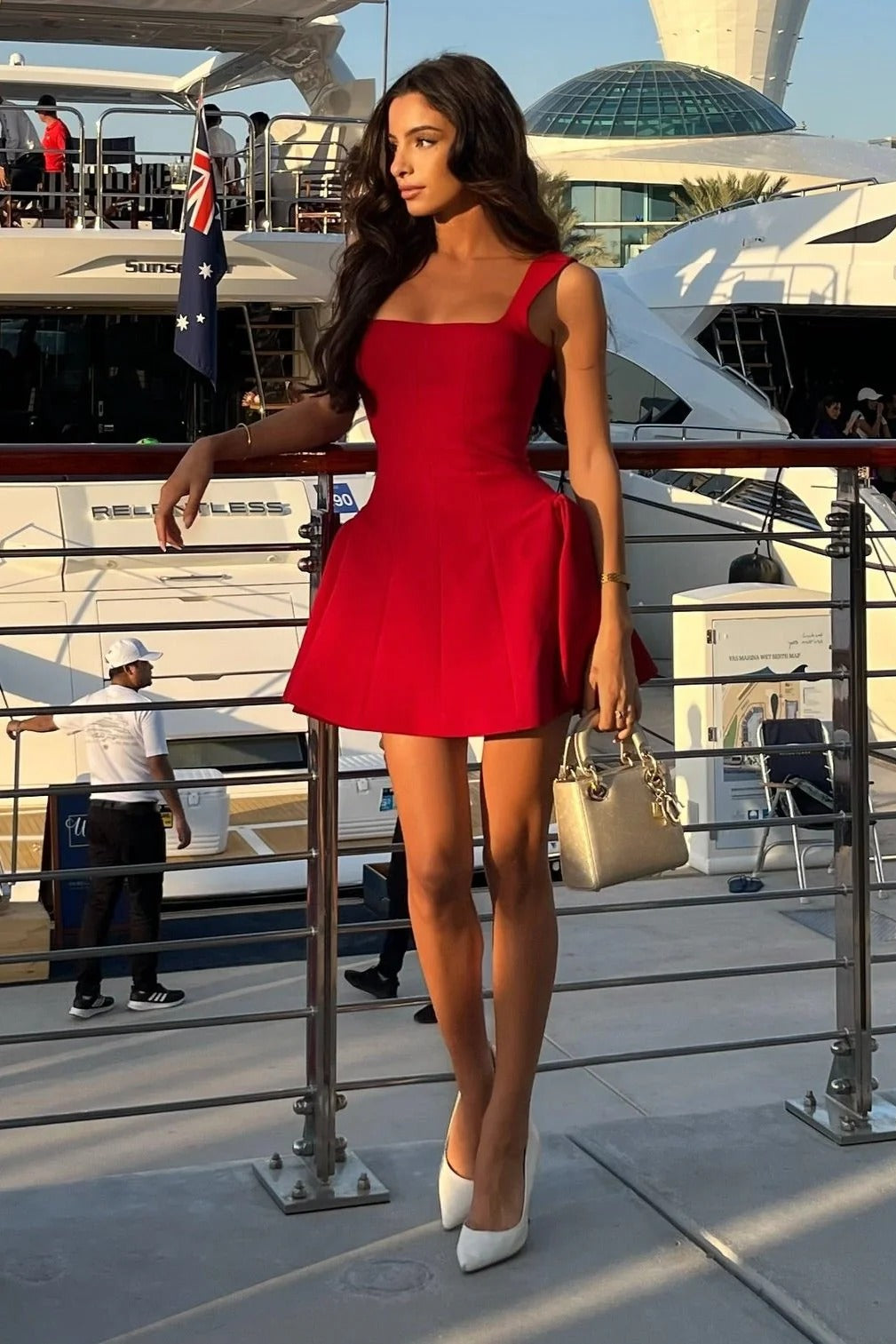Sleeveless Skater Mini Dress