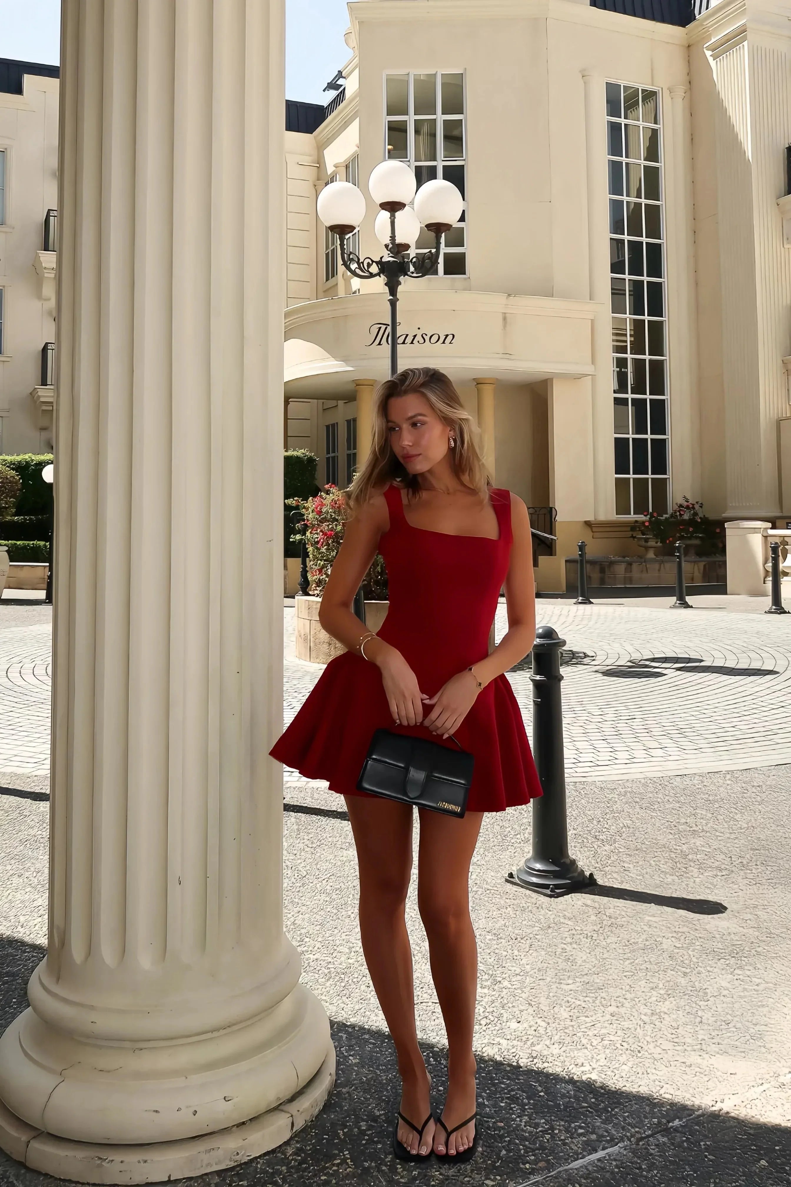 Sleeveless Skater Mini Dress
