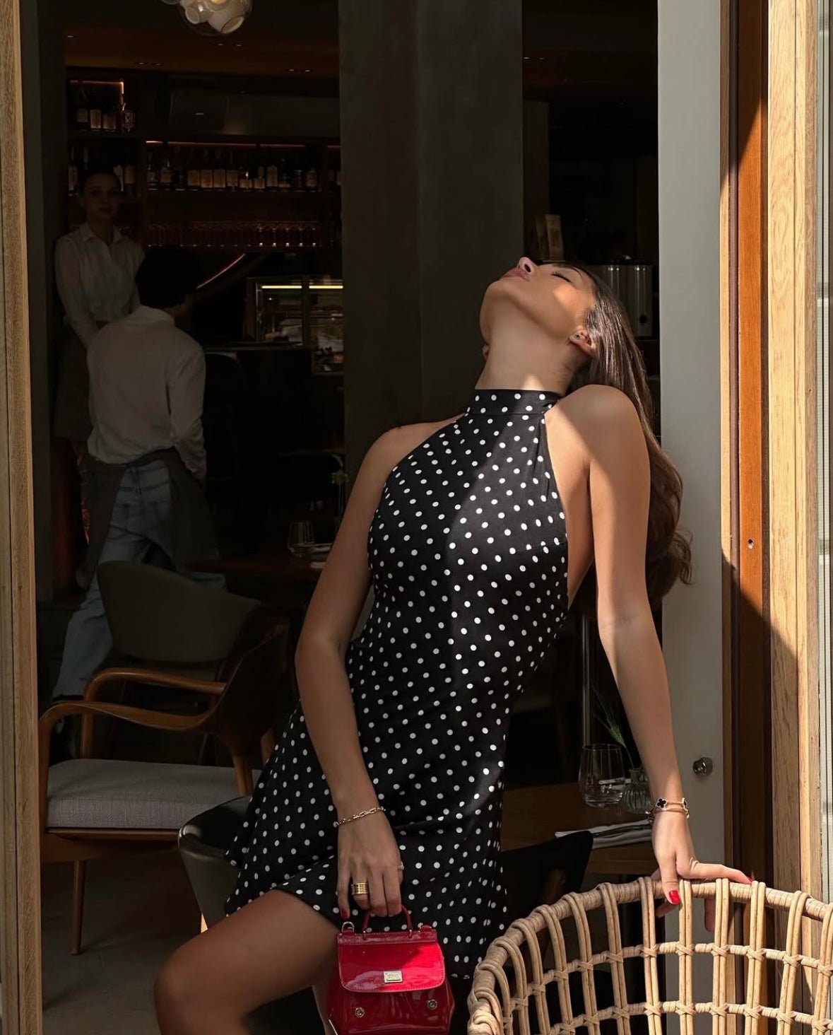 Sleeveless Polka-dot Mini Summer Dress